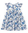 Kurzärmeliges baby-kleid mädchen weiss MARSHMALLOW/weiss MULTICO