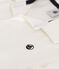 Kurzärmeliges Jungen-Poloshirt aus Baumwolle weiss MARSHMALLOW