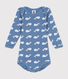 Langärmeliger Baby-Body aus Baumwolle