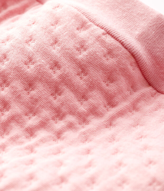 Baby-Unterhose aus gestepptem Doppeljersey rosa