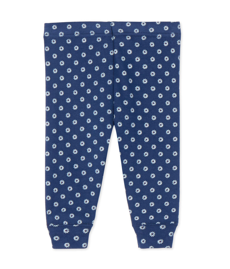Bedruckte Baby-M&auml;dchen-Leggings blau/vielfarbig