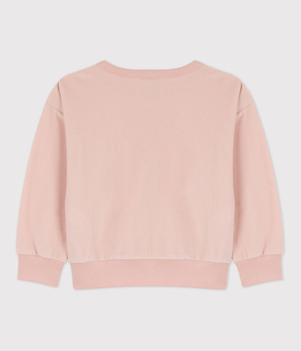 Kinder-Sweatshirt aus Baumwolle f&uuml;r M&auml;dchen/Jungen rosa