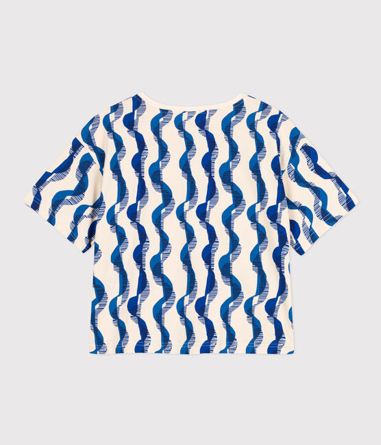 T-Shirt LE BOXY aus Baumwolle für Damen weiss AVALANCHE/ MULTICO