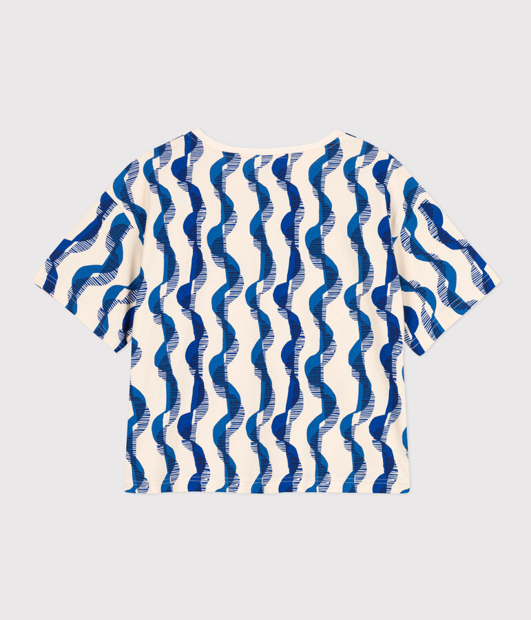 T-Shirt LE BOXY aus Baumwolle f&uuml;r Damen naturfarben/vielfarbig