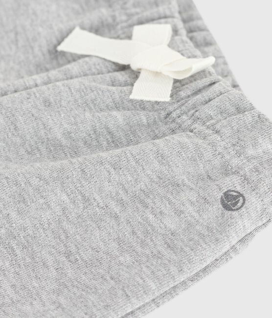 Baby-Hose aus einfarbiger Baumwolle grau FUMEE CHINE