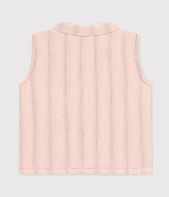 Baby-Weste aus gestepptem Doppeljersey rosa SALINE