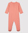 Baby-Strampler aus Bio-Baumwolle mit floralem Muster rosa PAPAYE/ MARSHMALLOW