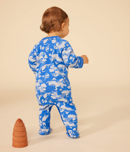 Baby-Pyjama aus Baumwolle, mit Reißverschluss FUJI/ MARSHMALLOW