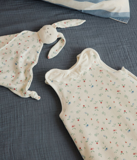 Babyschlafsack aus Baumwolle mit Frucht-Motiv TOG-Wert 2  weiss MARSHMALLOW/weiss MULTICO