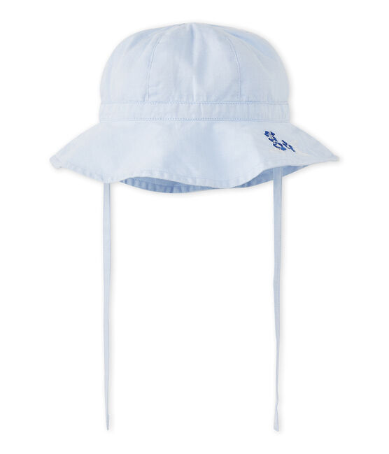 Einfarbiger Baby-Mädchen-Hut blau Bleu