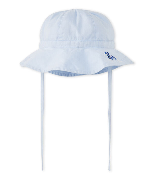 Einfarbiger Baby-M&auml;dchen-Hut blau Bleu