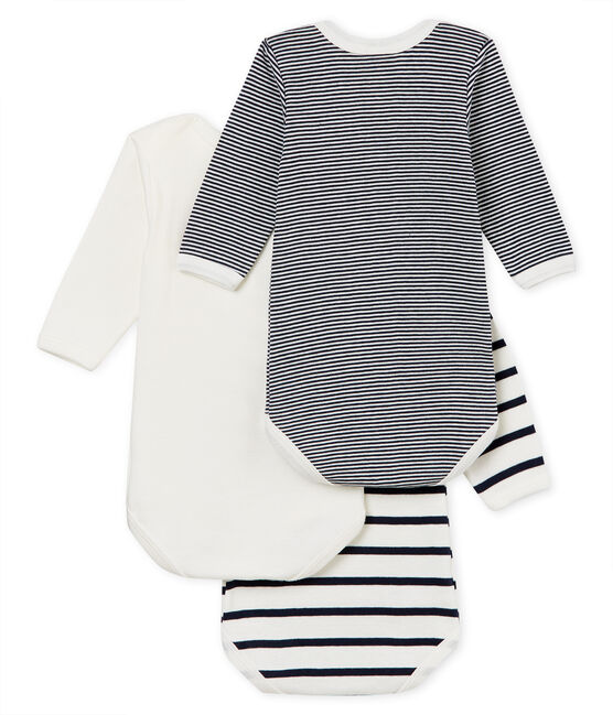 Trio langärmelige Baby-Bodys VARIANTE 1 CN