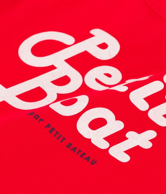 Kurzärmeliges T-Shirt aus Baumwolle für Jungen rot PEPS