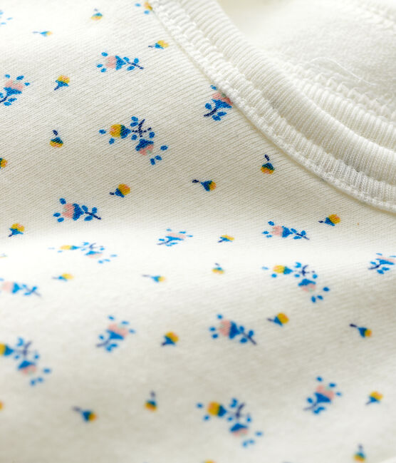 Baby-Lätzchen aus Rippstrick weiss MARSHMALLOW/grau GRIS