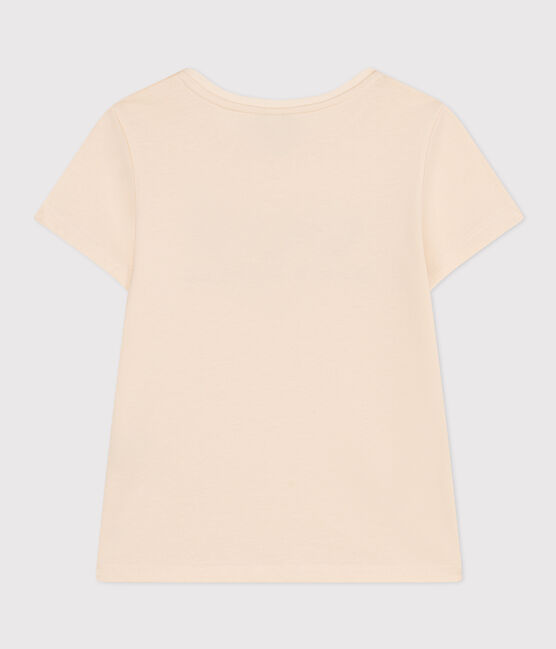 Mädchen-T-Shirt aus leichtem Jerseystoff weiss AVALANCHE/ MEDIEVAL