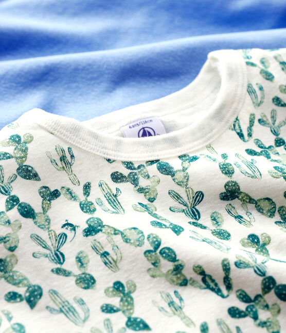 2er-Set kurzärmelige T-Shirts aus Baumwolle und Leinen mit Kaktus-Motiv für Jungen variante 1