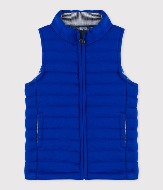 Kinder-Blouson aus gestepptem Doppeljersey Mädchen - Jungen blau SURF