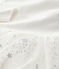 Lang&auml;rmeliges Kinderkleid aus Baumwolle und T&uuml;ll f&uuml;r M&auml;dchen weiss/grau