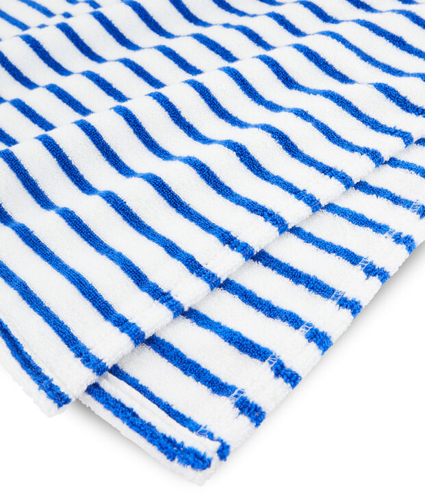 Strand-Poncho mit Kapuze Baby M&auml;dchen / Baby Jungen blau