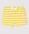 Baby-Shorts aus dickem Jersey gelb ORGE/weiss MARSHMALLOW