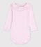 Baby-Body mit Kragen aus einfarbiger Baumwolle BARELY
