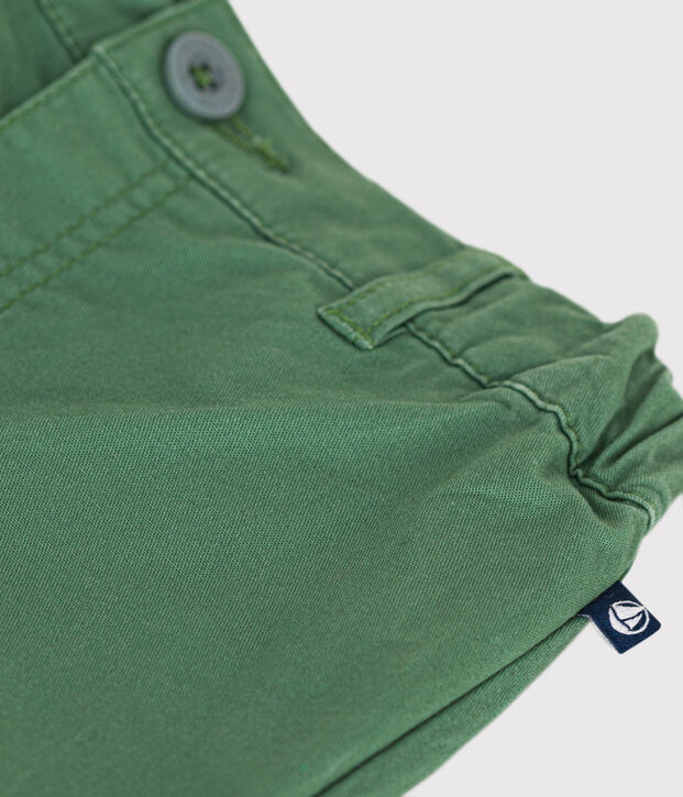 Baby-Shorts aus Serge gr&uuml;n