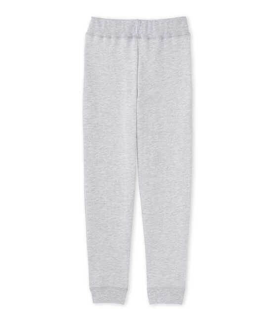 Pantalon de jogging garçon en molleton grau POUSSIERE CHINE