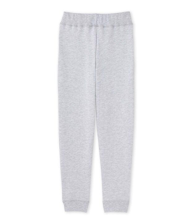 Pantalon de jogging gar&ccedil;on en molleton grau