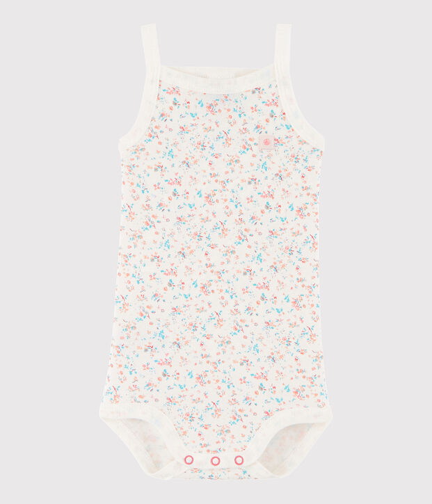 Baby-Tr&auml;gerbody M&auml;dchen weiss/vielfarbig