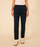 Damen-Hose aus Baumwolle und Elastan blau SMOKING