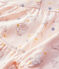 Kinderpyjama aus Baumwolle mit Prinzessinnenmotiv für Mädchen rosa FLEUR/weiss MULTICO