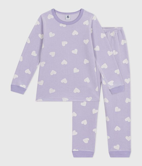 Kinder-Pyjama aus Nicki mit Herzmotiv weiss SQUAW/ MARSHMALLOW