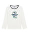 Jungen-Langarmshirt weiss MARSHMALLOW