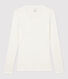 Damen-T-Shirt, leichter Rippstrick