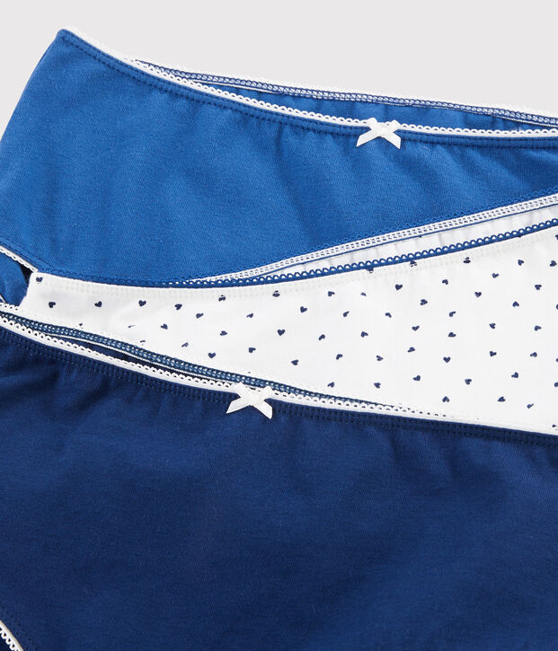 3er-Set Shortys mit Mini-Herzen f&uuml;r M&auml;dchen vielfarbig
