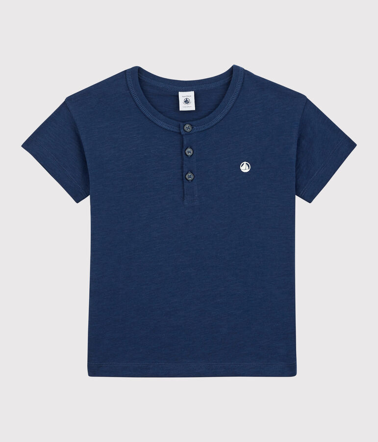 Kurz&auml;rmeliges T-Shirt f&uuml;r M&auml;dchen und Jungen blau