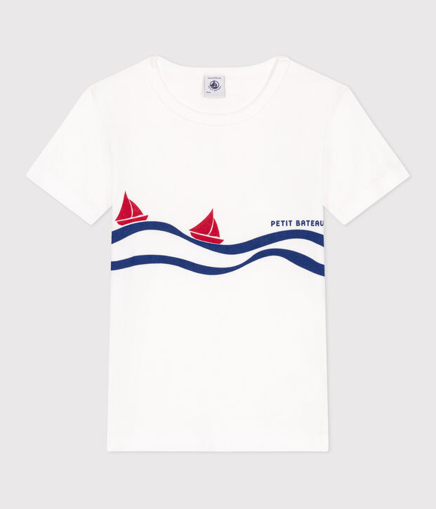 Kurz&auml;rmeliges T-Shirt aus Baumwolle f&uuml;r Kinder weiss/vielfarbig