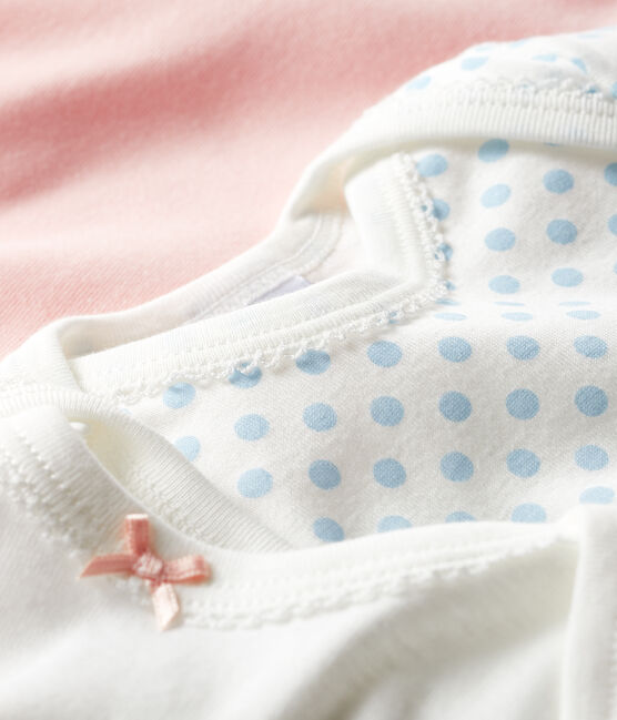 Trio kurzärmelige Baby-Bodys für Mädchen variante 1