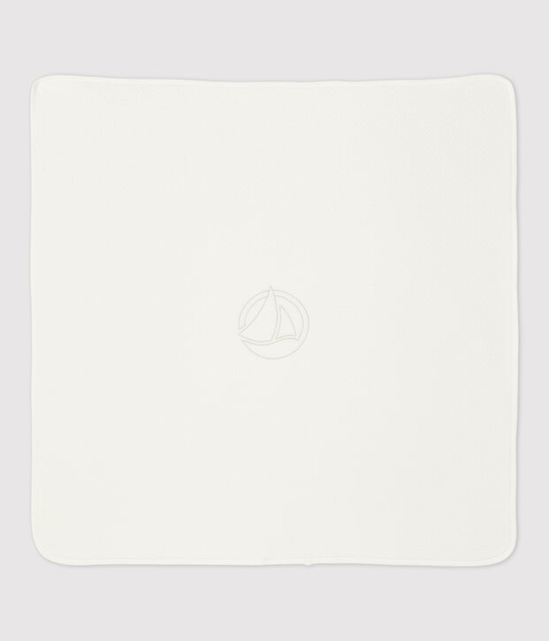 Baby-Decke aus Bio-Baumwolle weiss