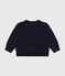 Baby-Teddyjacke aus gestepptem Doppeljersey blau SMOKING