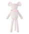 Kuschelmaus im Milleraies-Ringelmuster rosa VIENNE/weiss ECUME CN