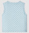 Ärmellose, wendbare Baby-Jacke in Blau aus wattiertem Rippstrick für Jungen blau FRAICHEUR/weiss MULTICO