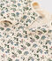 Bedruckter langer Baby-Overall aus Baumwolle weiss AVALANCHE/ MULTICO