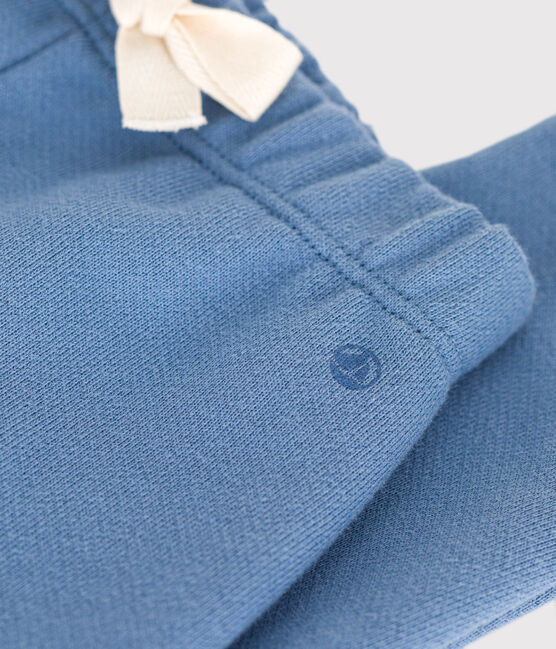 Baby-Hose aus Molton blau BEACH
