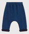 Baby-Sirwalhose aus Molton in Denim-Optik blau MEDIEVAL/beige ECRU