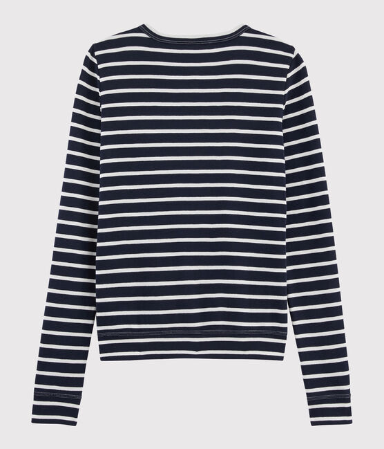 Cardigan für Damen blau SMOKING/weiss MARSHMALLOW