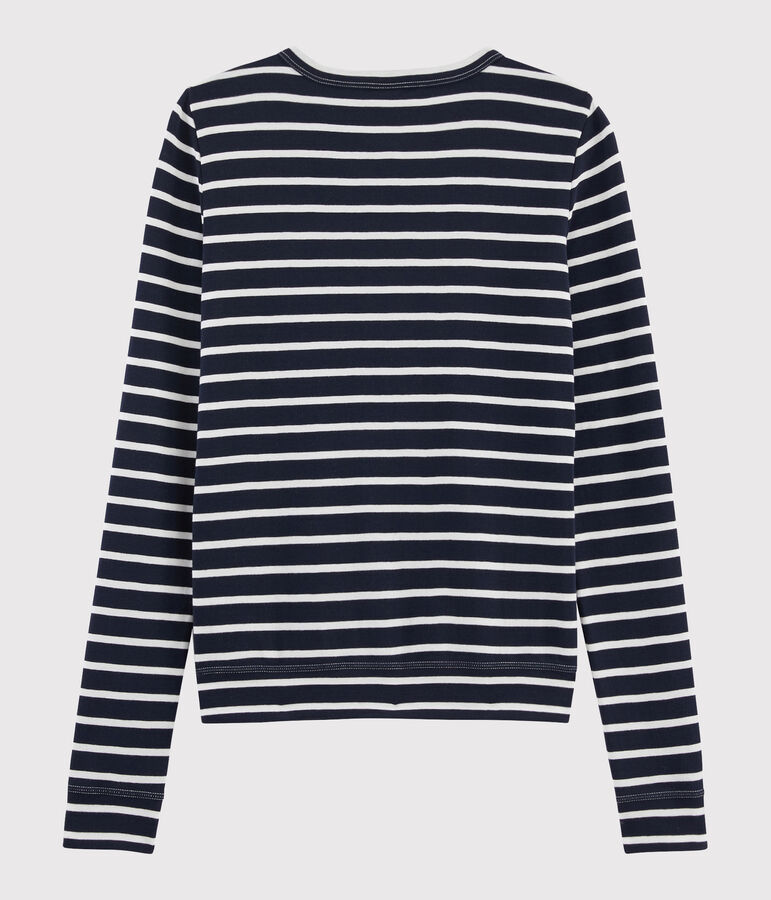 Cardigan f&uuml;r Damen blau/weiss