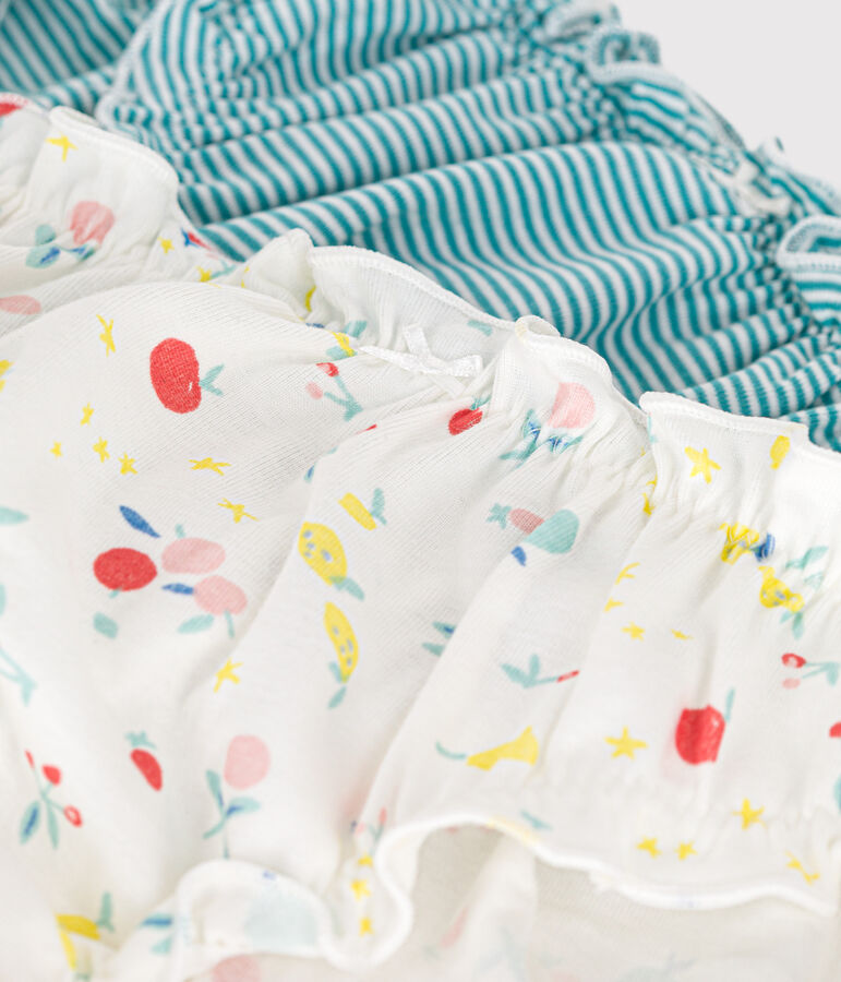 2er-Set Slips mit R&uuml;schen aus Baumwolle f&uuml;r Damen vielfarbig