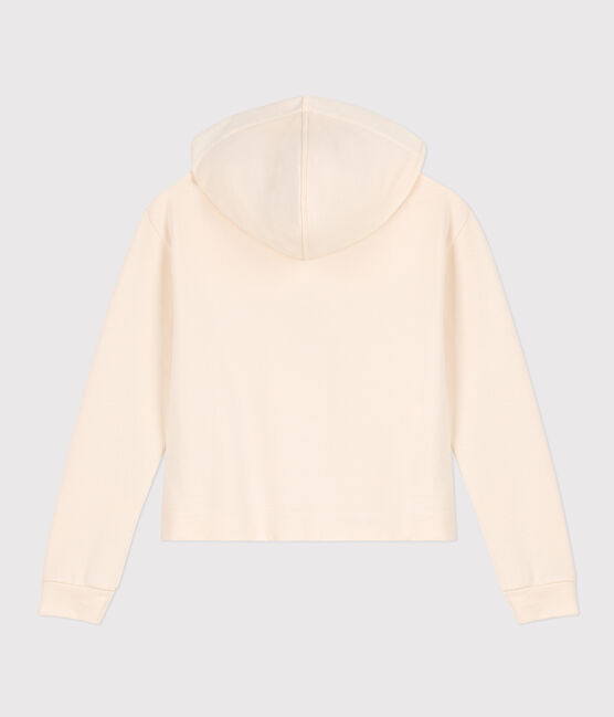 Kapuzen-Sweatshirt aus Molton für Damen naturfarben AVALANCHE
