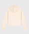 Kapuzen-Sweatshirt aus Molton für Damen naturfarben AVALANCHE